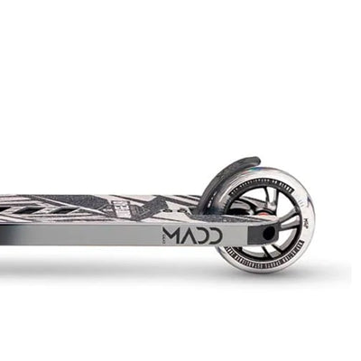 Madd Gear 5 Inch Kick Extreme Style Stunt Scooter w/ Aluminum Deck, Black/Grey