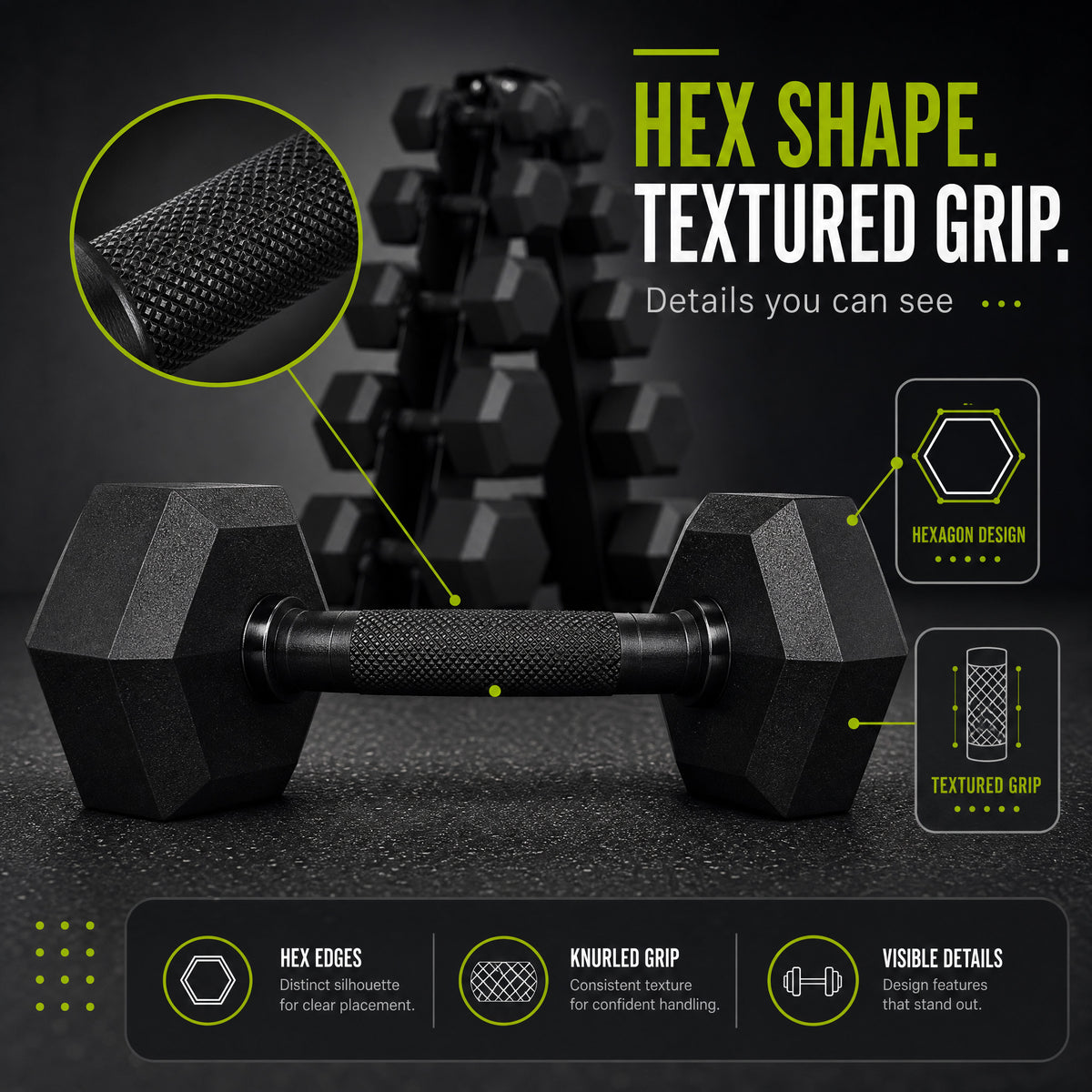 BalanceFrom Dumbbell Set with Stand, Rubber Encased Home Gym Hand Weights, 150lb