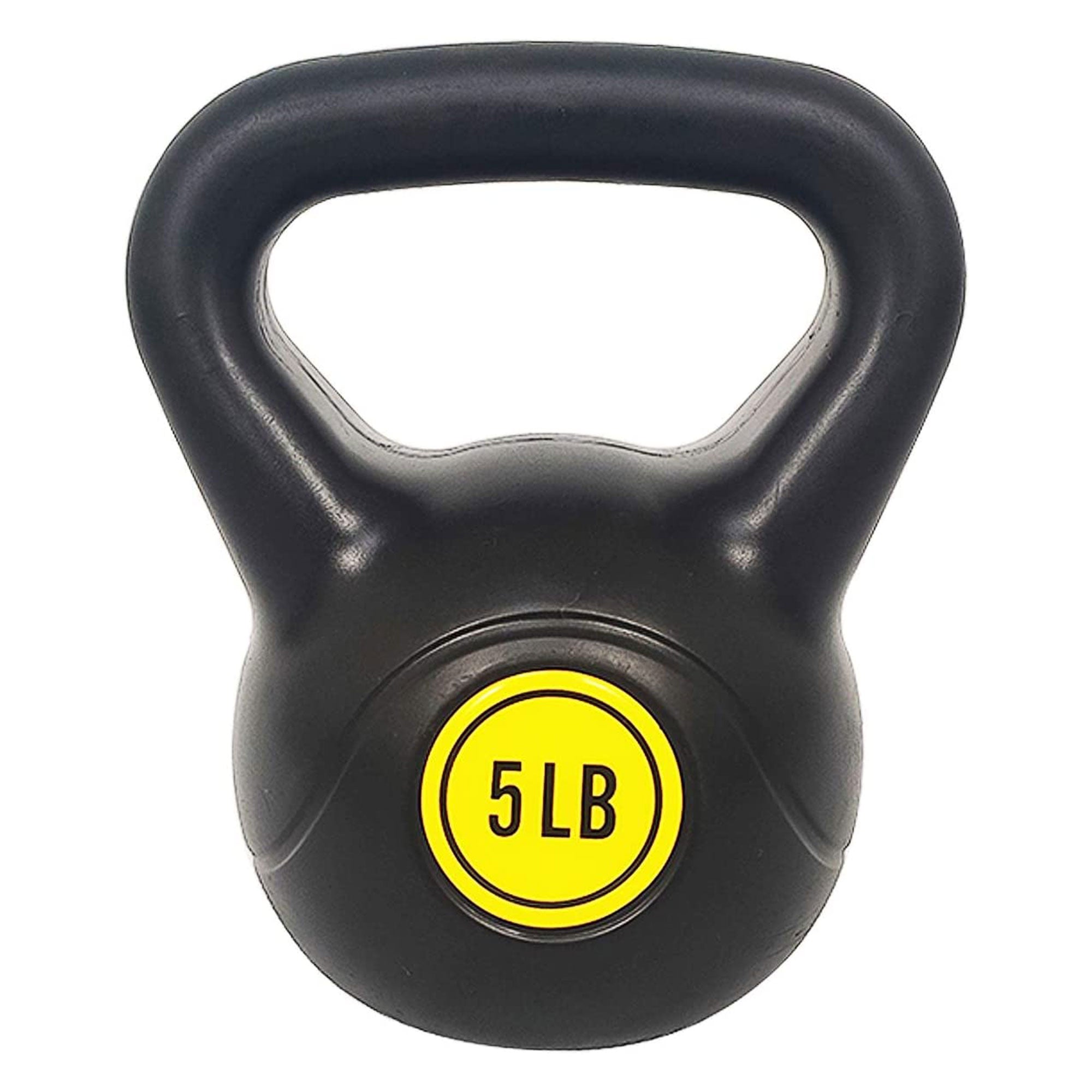 BalanceFrom Fitness Home Gym Vinyl Coated Solid Cast Iron Kettlebell Weight Set - VMInnovations