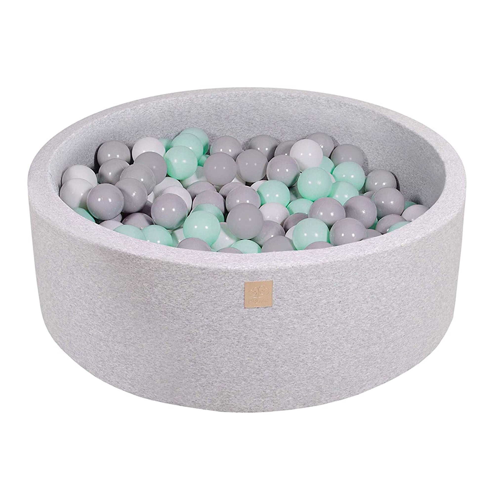 MeowBaby Large Round 35 x 11.5 In Baby Foam Ball Pit w/ 200 2.75 In Balls (Used) - VMInnovations