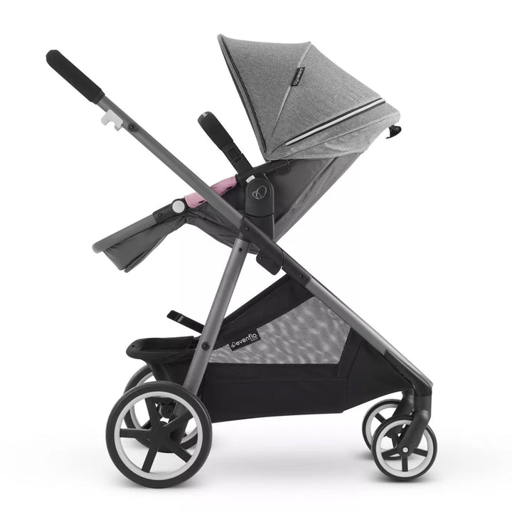 Evenflo Gold Shyft Travel System Set with SecureMax Infant Car Seat, Opal Pink - VMInnovations