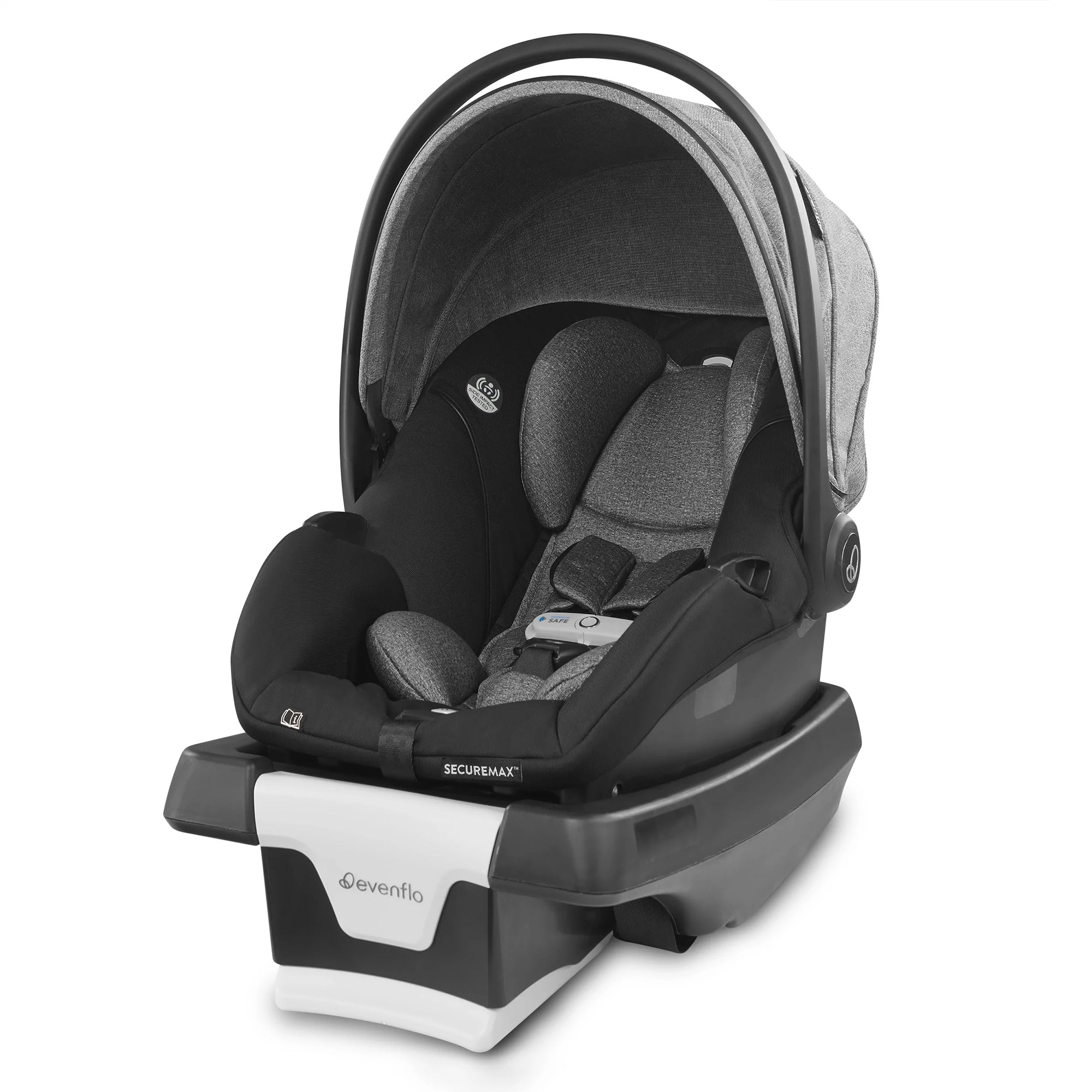 Evenflo Gold Shyft Travel System Stroller w/ SecureMax Car Seat, Moonstone Grey - VMInnovations