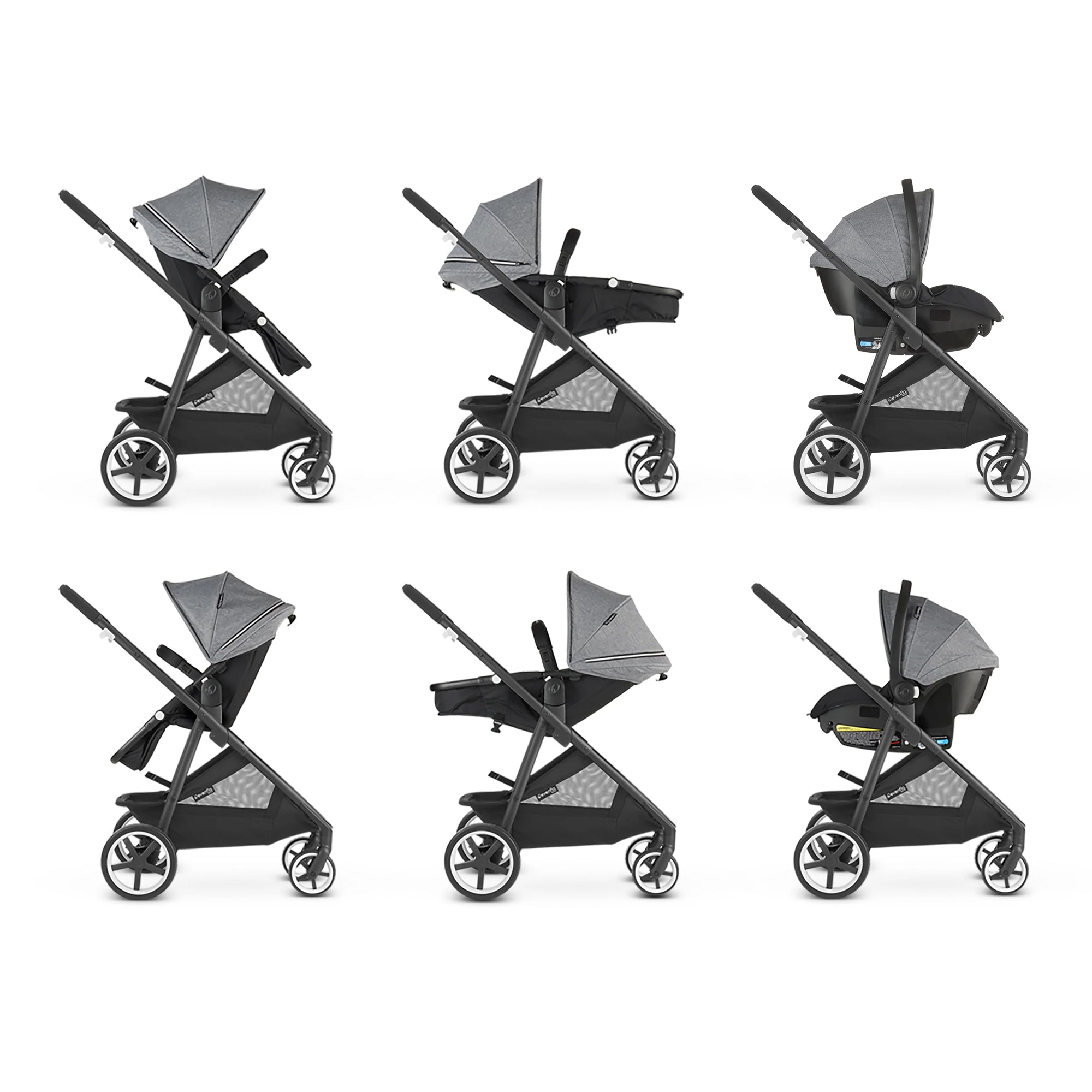 Evenflo Gold Shyft Travel System Set with SecureMax Infant Car Seat, Opal Pink - VMInnovations