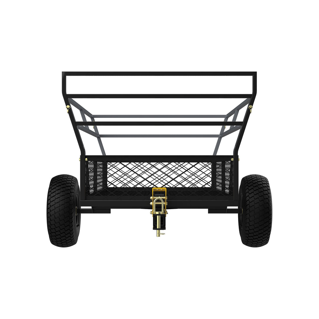 Gorilla 1400lb Steel ATV Trailer Garden Cart w/Removable Sides & 3-in-1 Tailgate - VMInnovations