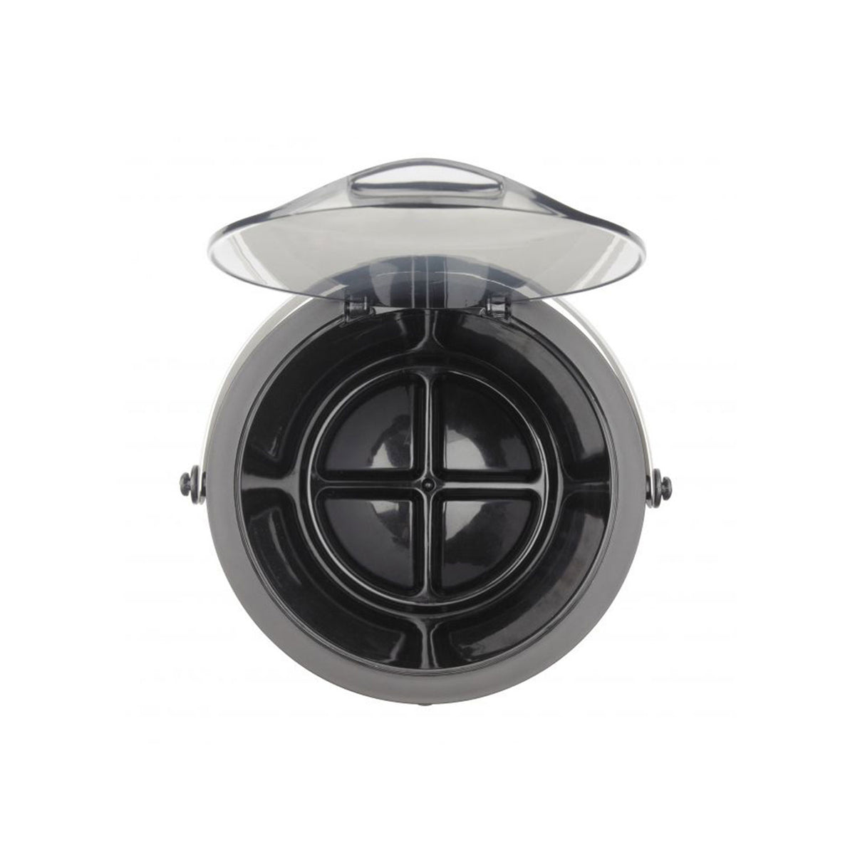 OXO Stainless Steel Insulated Ice Bucket with Clear Lid and Tong Set (Open Box)