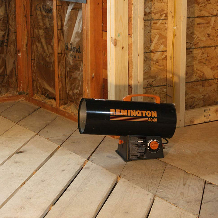 Remington Portable 60,000 BTU Propane Forced Air Space Heater, Tank Not Included