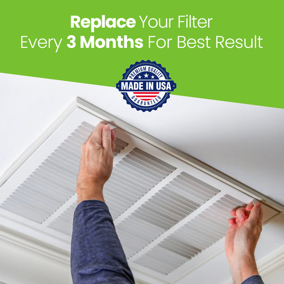 Filti 6500 Pleated Home HVAC Furnace 24 x 24 x 1 MERV 11 Air Filter (4 Pack) - VMInnovations