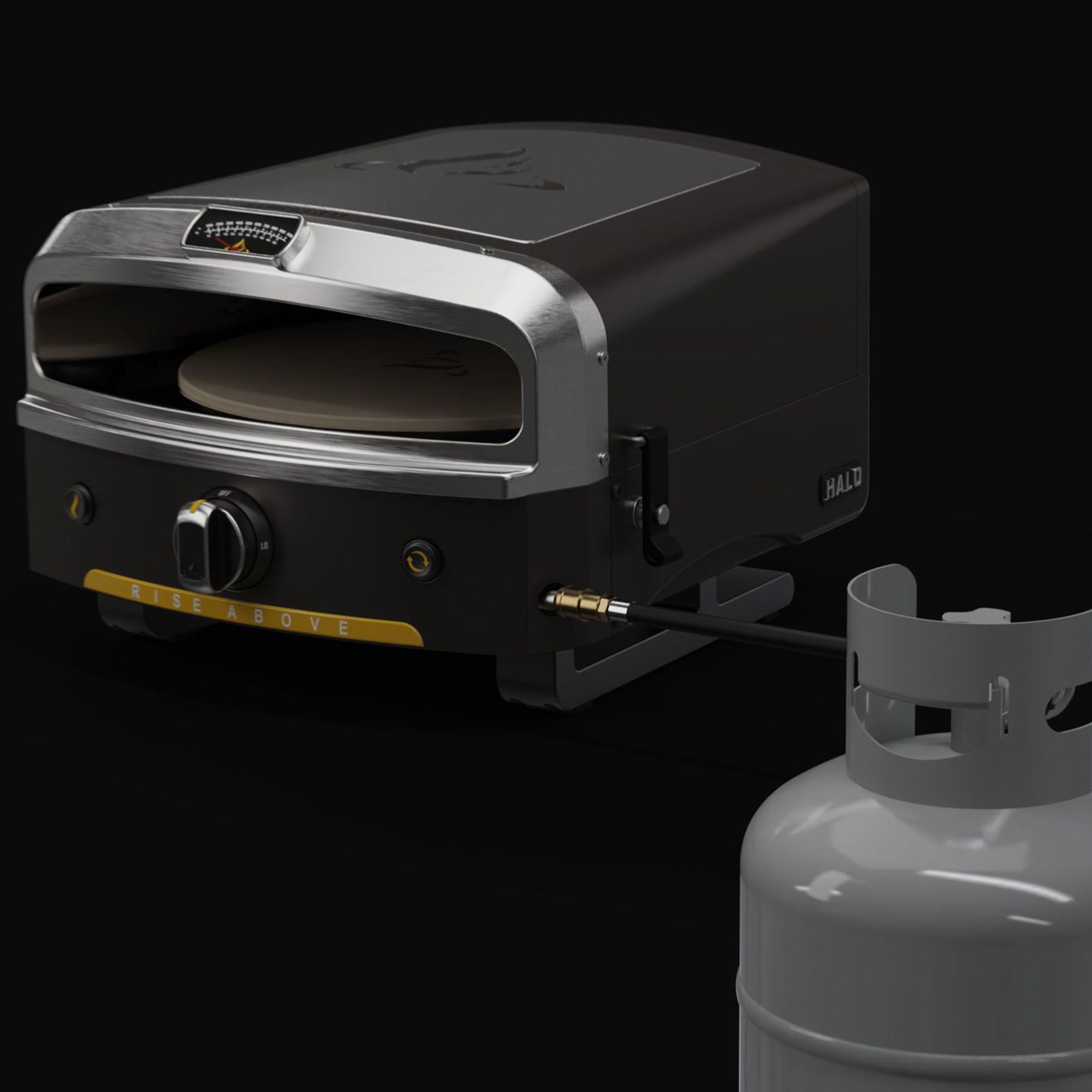 Halo Versa Liquid Propane Gas Pizza Oven with Rotating Cooking Stone (Open Box)