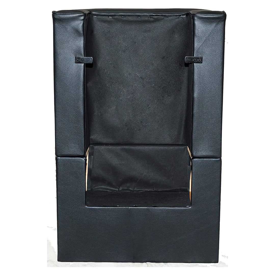 PureSana Chromium Anastasia Vinyl Professional Platform Hair Dryer Chair, Black - VMInnovations