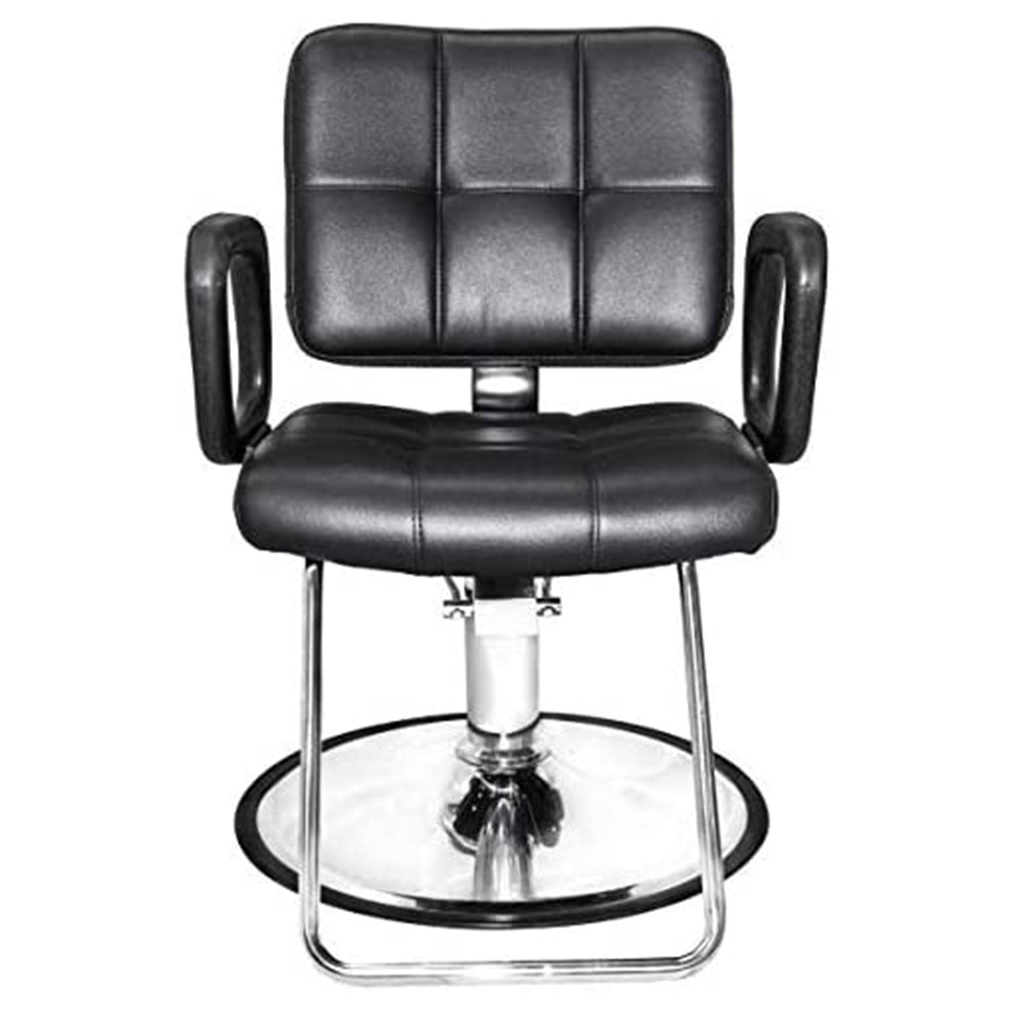 PureSana Chromium Ariana 360 Degree Professional Styling Salon Chair, Black - VMInnovations