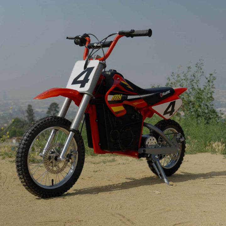 Razor MX500 Dirt Rocket 36V Electric Toy Motocross Dirt Bike, Red (2 Pack) - VMInnovations