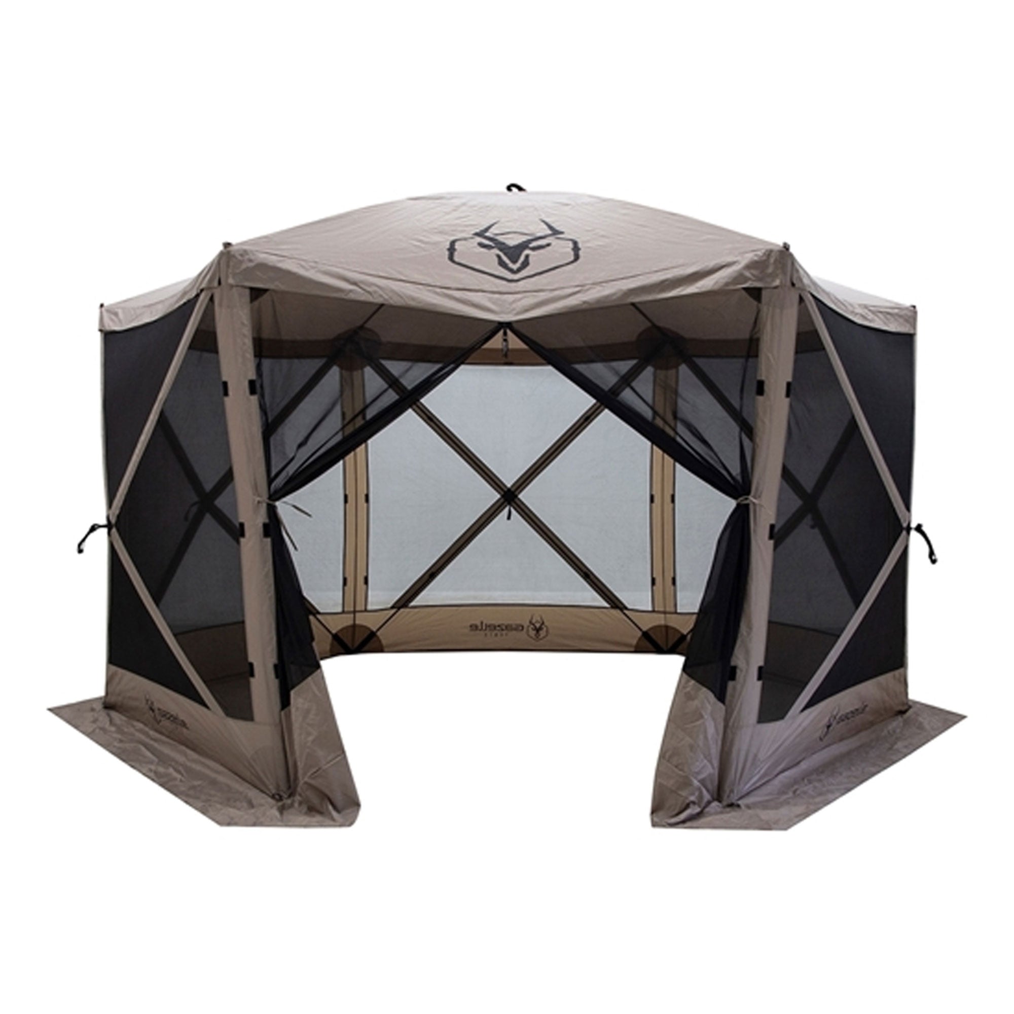 Gazelle Tents G6 8 Person Gazebo and Portable Wind Panels, Desert Sand (3 Pack)