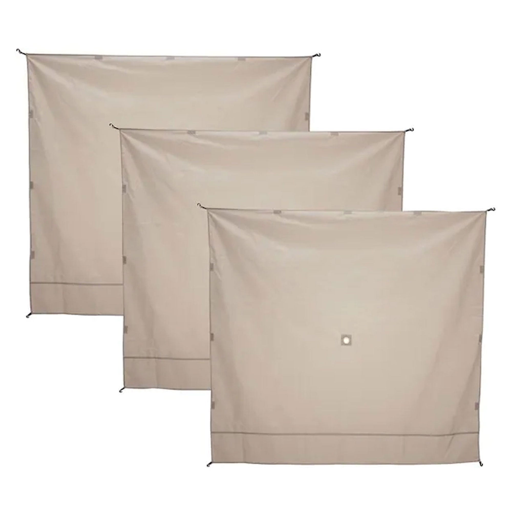 Gazelle Tents G5 4 Person Gazebo and Portable Wind Panels, Desert Sand (3 Pack) - VMInnovations
