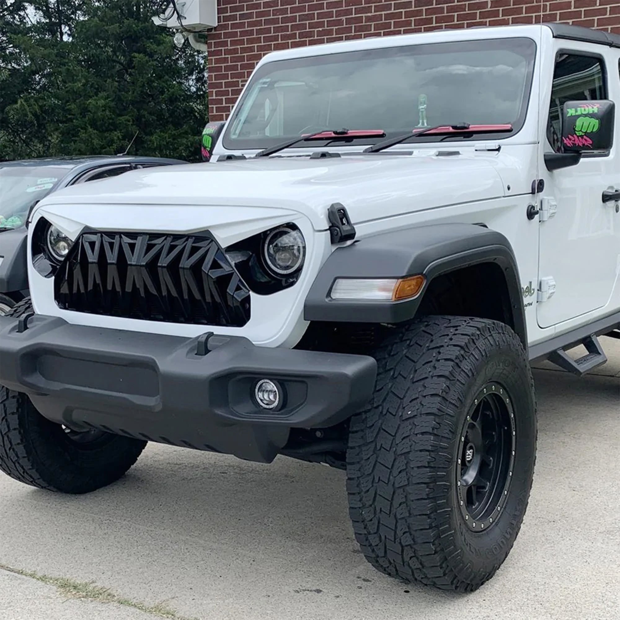 AMERICAN MODIFIED Shark Grille for 2018+ Jeep Wrangler JL & 2020+ Gladiator JT - VMInnovations