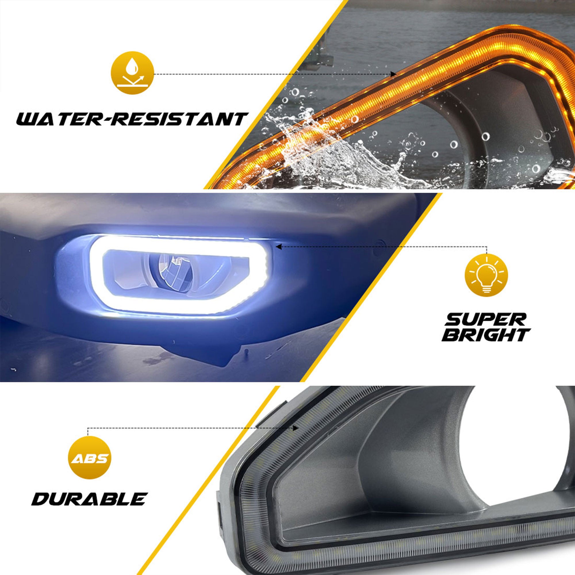 LED Fog Light Covers for 2018-2022 Jeep Wrangler & Gladiators (Used) - VMInnovations