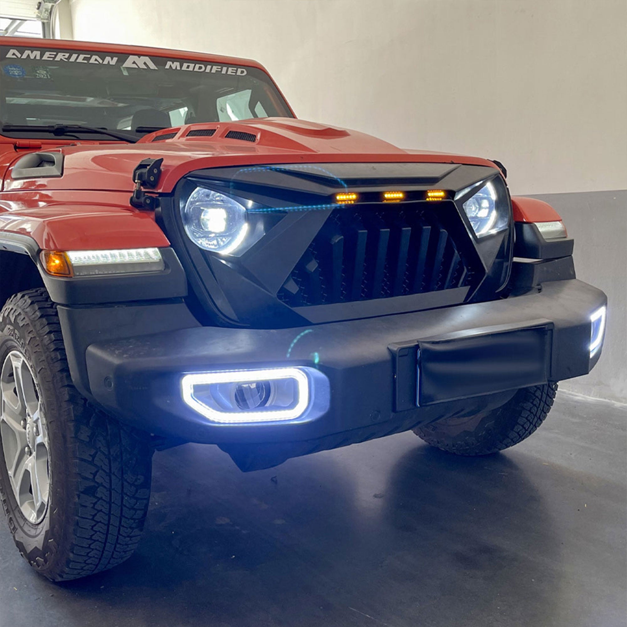 LED Fog Light Covers for 2018-2022 Jeep Wrangler & Gladiators (Used) - VMInnovations