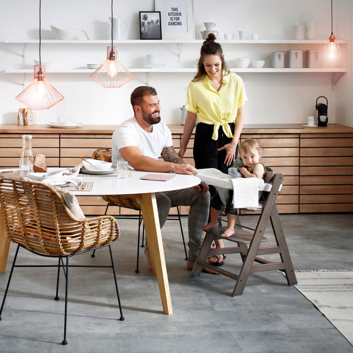 hauck Alpha High Chair Tray Table Compatible with Wooden Alpha+ and Beta+, White - VMInnovations