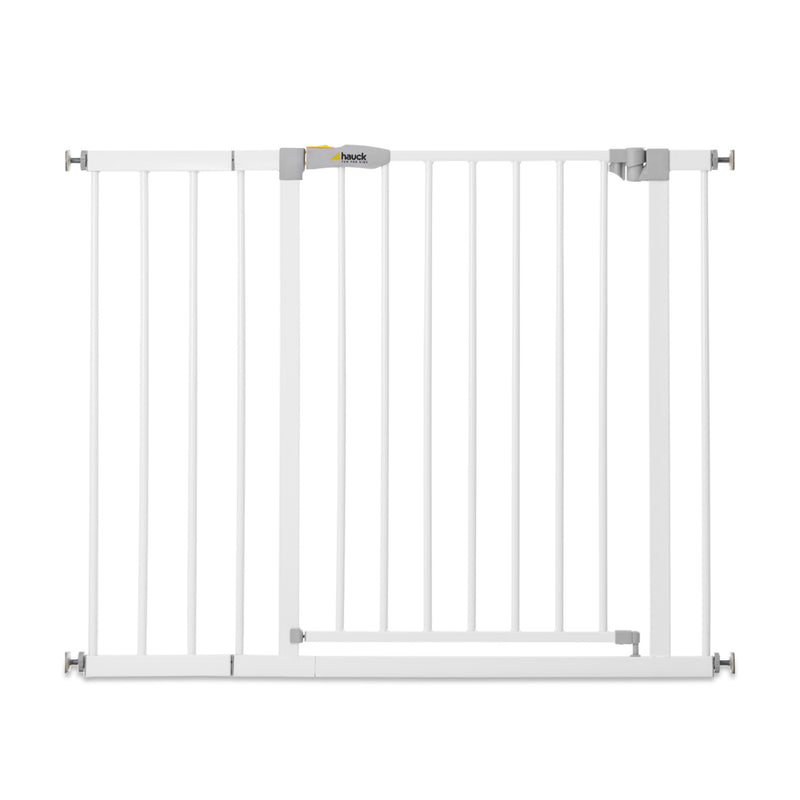 hauck 59727 Open N Stop KD Pressure Fit with 8 Inch Extension Baby Gate, White