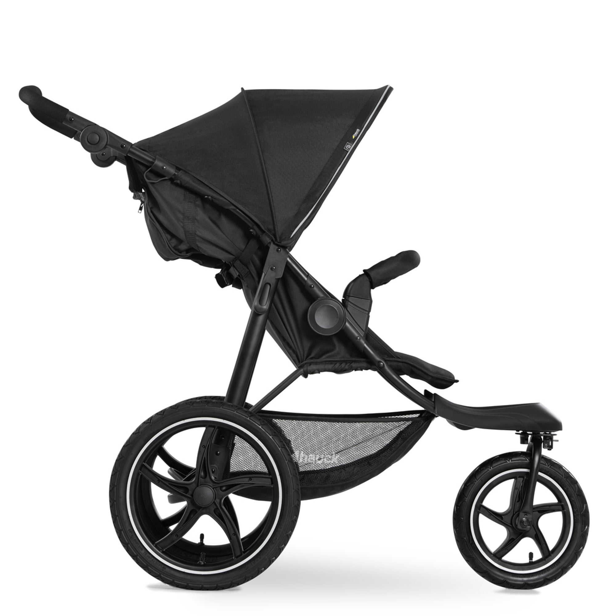Runner 2 Compact Foldable Tricycle Jogger Buggy Stroller Pushchair, Black (Used) - VMInnovations