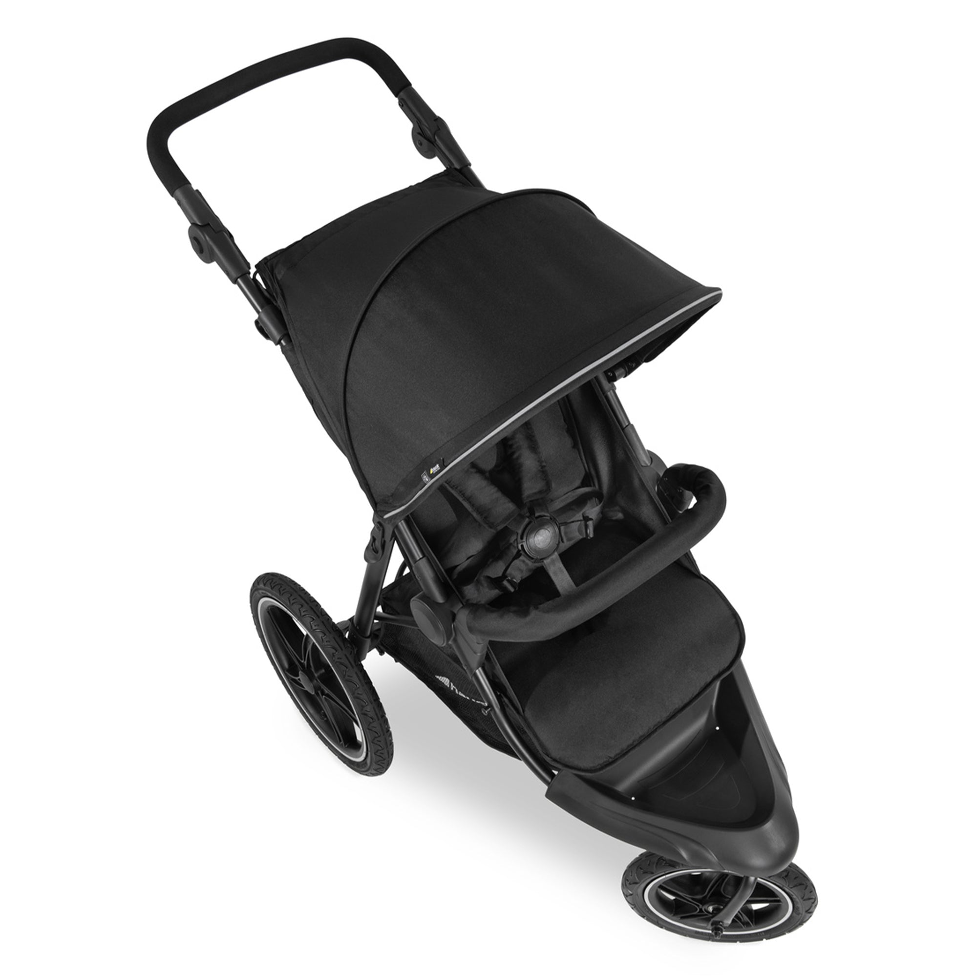 Runner 2 Compact Foldable Tricycle Jogger Buggy Stroller Pushchair, Black (Used) - VMInnovations