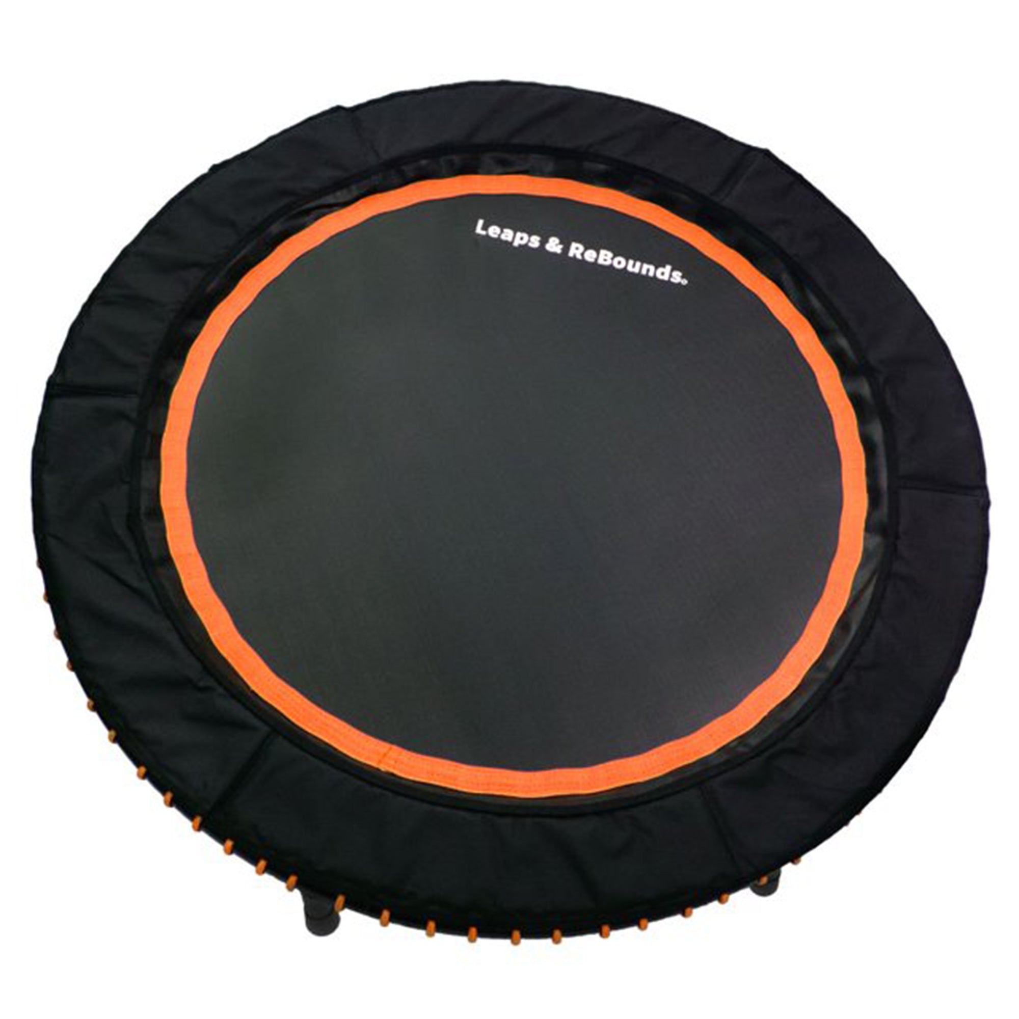 LEAPS & REBOUNDS 40" Mini Trampoline & Rebounder Gym Equipment, Orange (Used) - VMInnovations