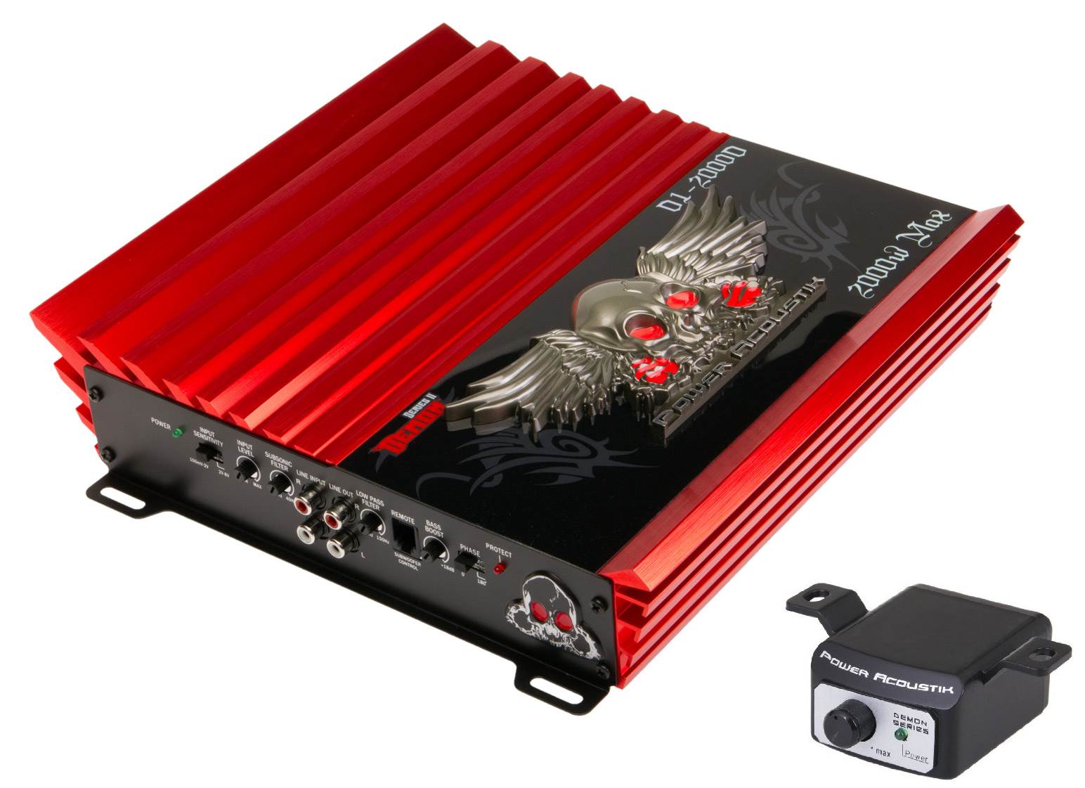 POWER ACOUSTIK D1-2000D 2000W Demon MONO Class D Car Amplifier Amp - Open Box