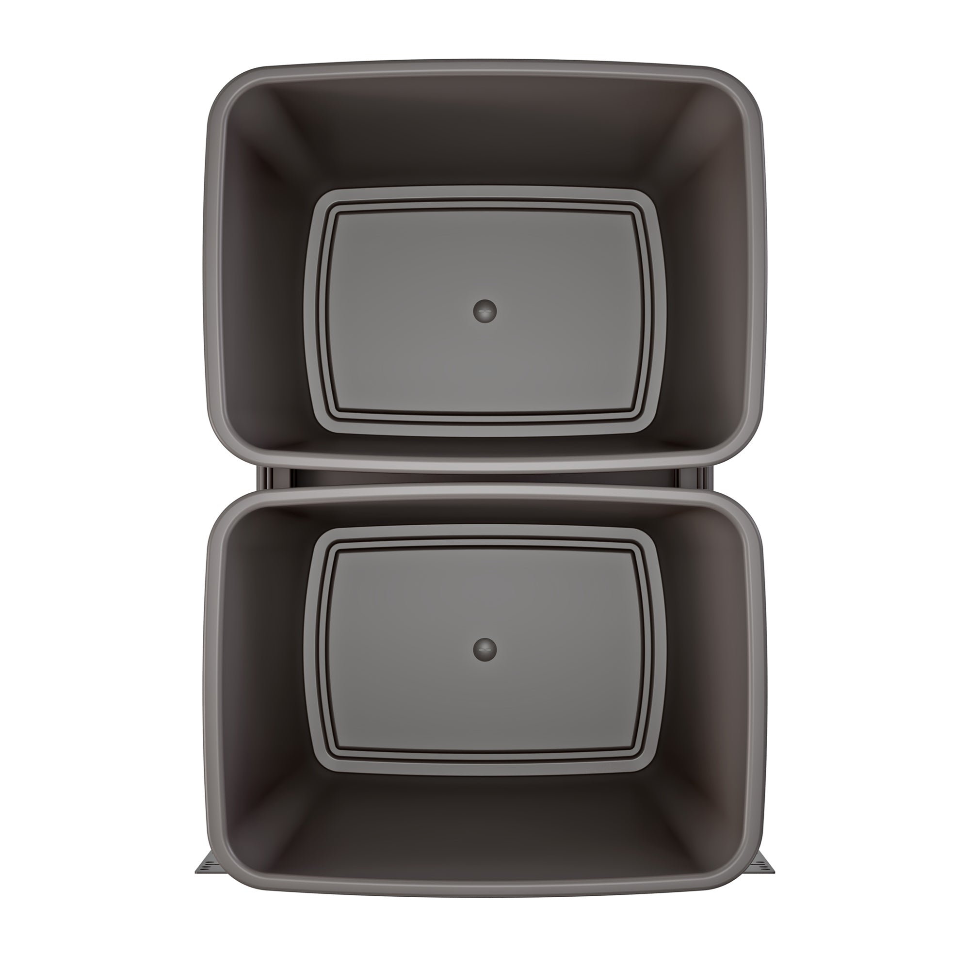 Rev-A-Shelf Double Pullout Trash Cans 35 qt. with Soft-close, 53WC-1835SCDM-213