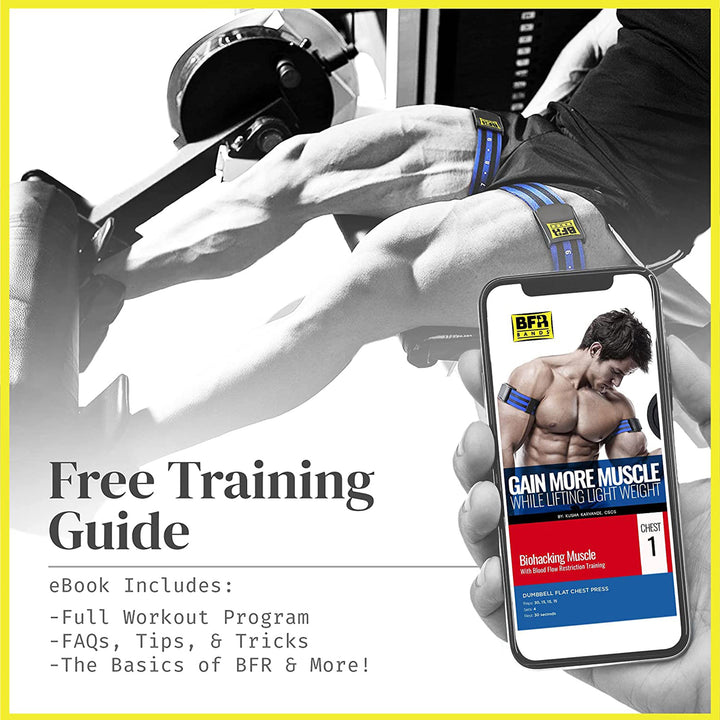 BFR BANDS Blood Flow Restriction Band for Arms, Legs, Glutes, Pro Bundle 4 Pack - VMInnovations