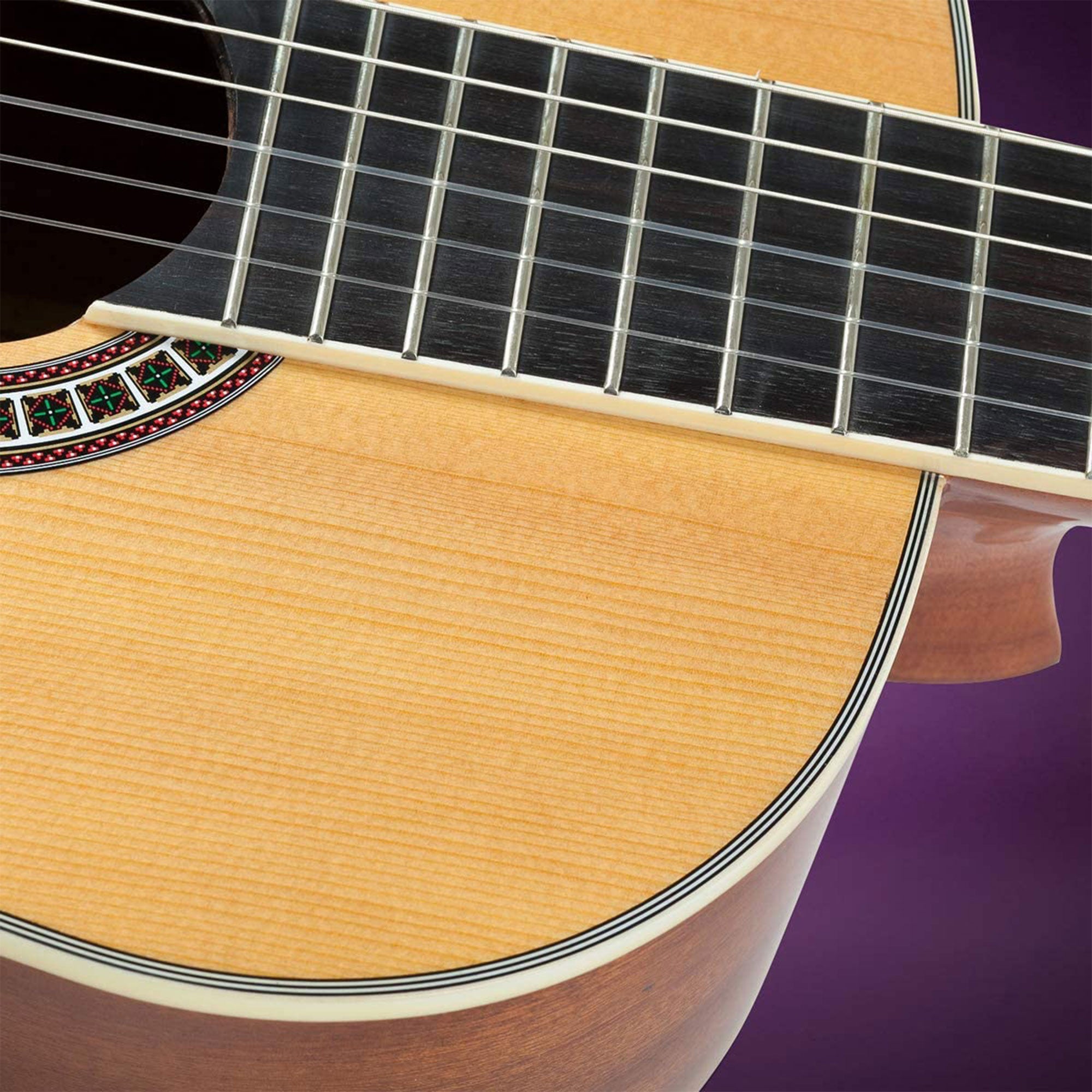 Hola! Music Pre Strung 39" Classical Guitar with Soft Nylon Strings, Natural - VMInnovations