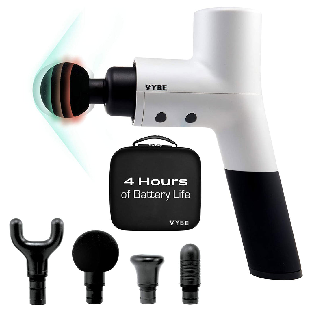 Vybe Premium Deep Tissue Muscle Massage Gun with 5 Speeds and 4 Attachments - VMInnovations