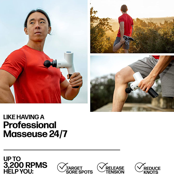 Vybe Premium Deep Tissue Muscle Massage Gun with 5 Speeds and 4 Attachments - VMInnovations