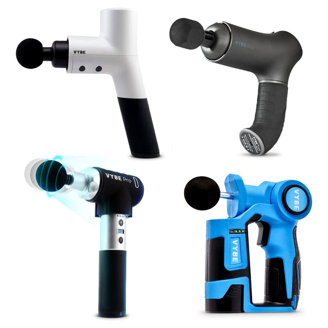 Vybe Premium Deep Tissue Muscle Massage Gun with 5 Speeds and 4 Attachments - VMInnovations