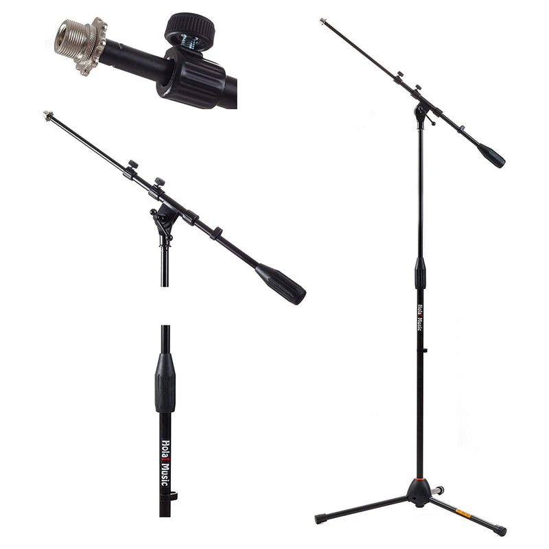Adjustable Height Standard Clutch Studio Microphone Stand, (2 Pack) (Used)
