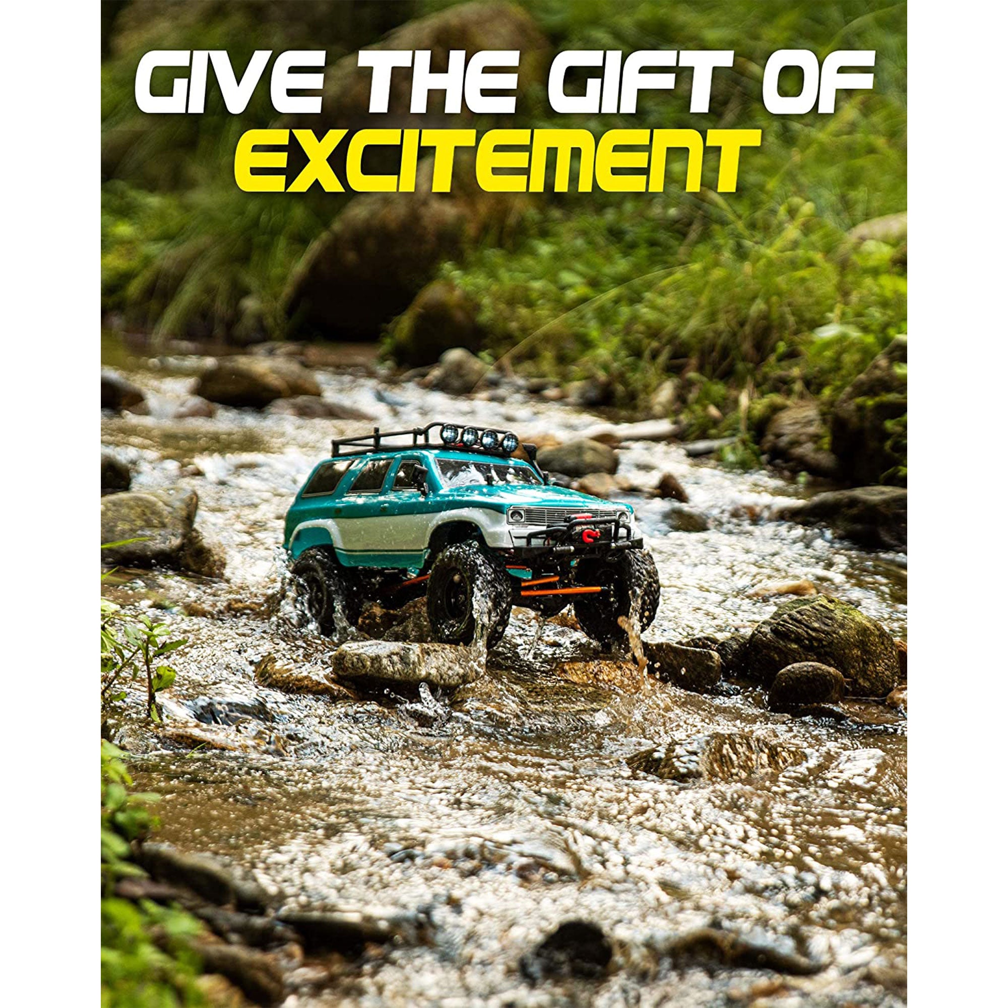 Grando 1:10 Scale RTR RC Remote Control Rock Crawler SUV, Blue-Green (Open Box) - VMInnovations