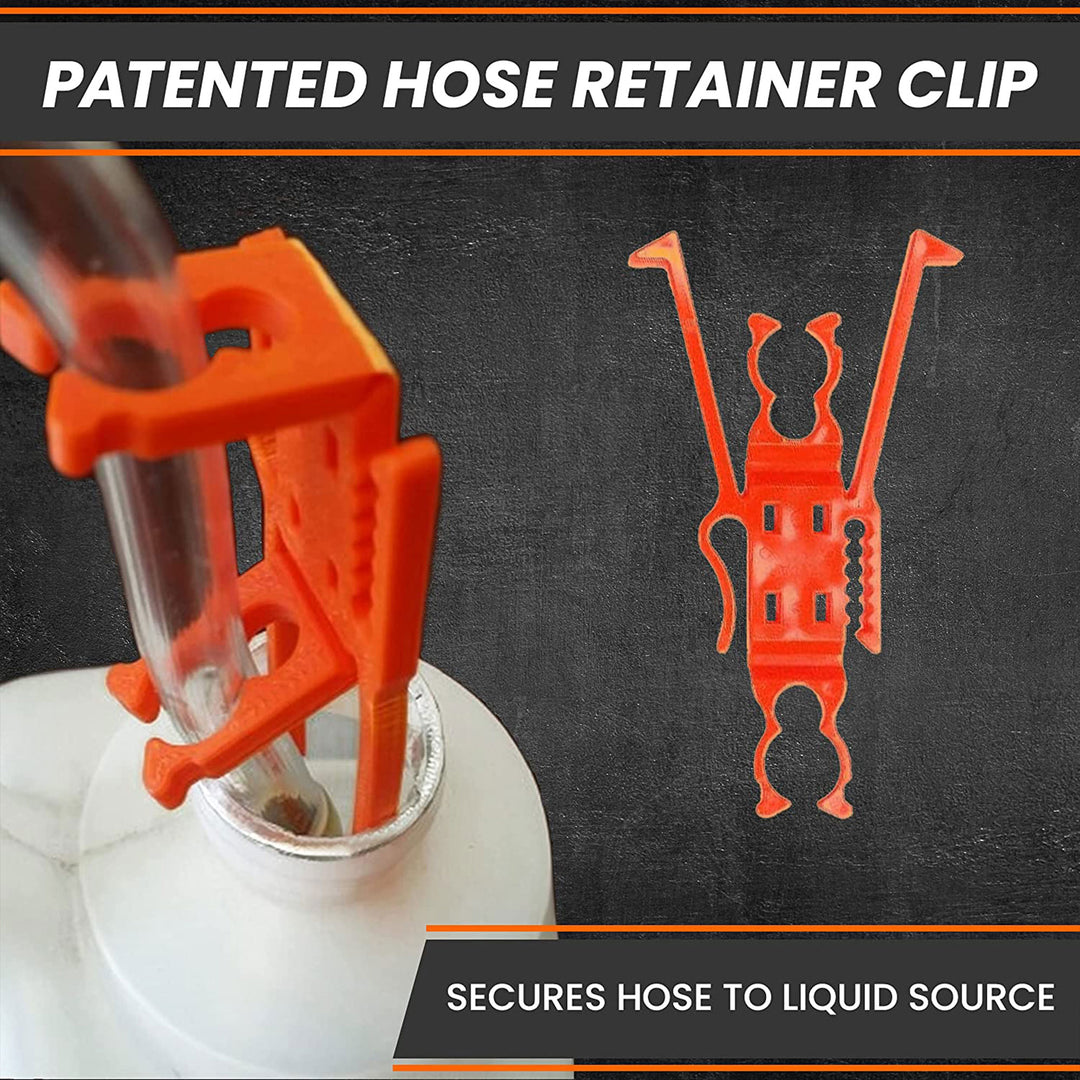 GasTapper SiphonPro Fuel Hand Pump for Gas, Oil, Diesel, and Water with 9' Hose - VMInnovations