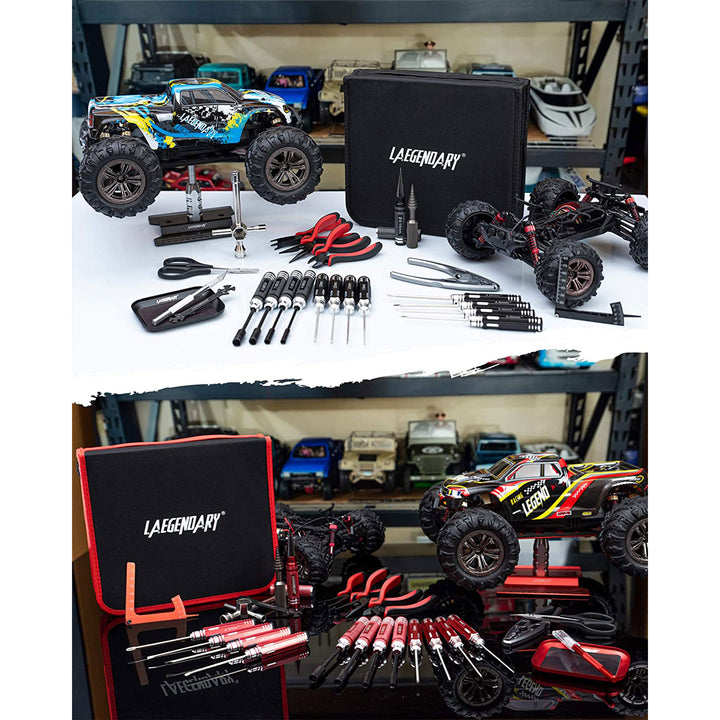 LAEGENDARY 25pc RC Car Magnetic Repair Tool Kit for Drone, Boat, Plane, or Truck - VMInnovations