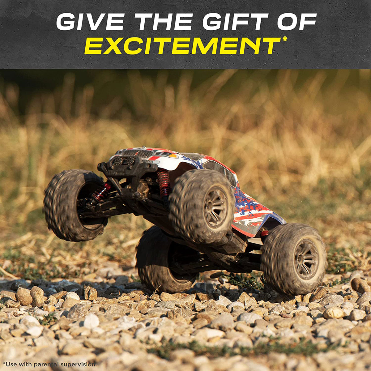 LAEGENDARY Sonic 1:16 Scale RC Remote Control 4x4 Car, Up to 25 MPH, Patriot