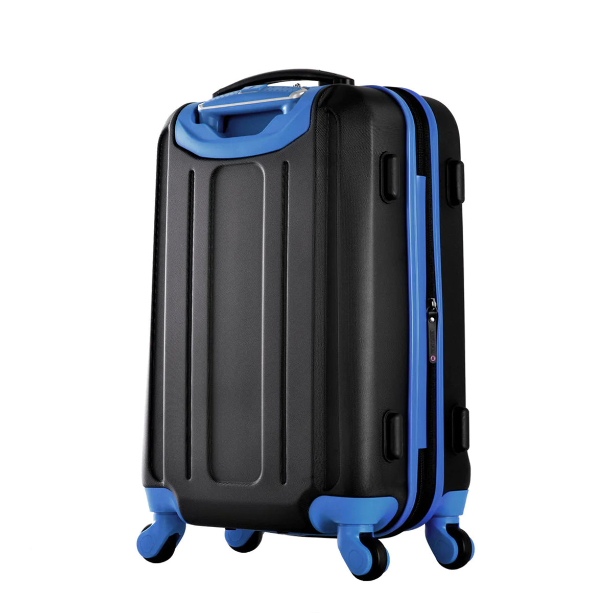 Apache II 21" Expandable Carry On 4 Wheel Spinner Luggage Suitcase, Blue (Used)