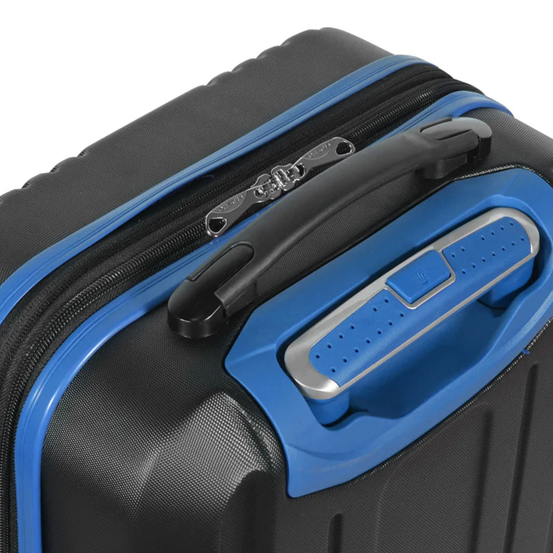Olympia Apache II 21" Expandable Carry On 4 Wheel Spinner Luggage Suitcase, Blue
