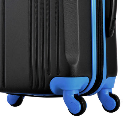 Olympia Apache II 21" Expandable Carry On 4 Wheel Spinner Luggage Suitcase, Blue