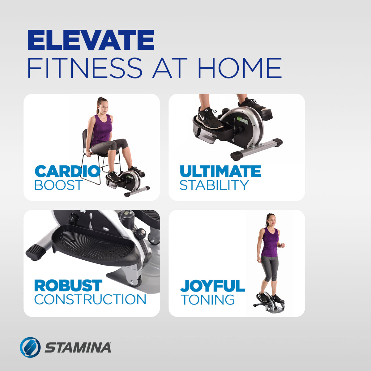 Stamina Inmotion E1000 Lower Body Cardio Workout Strider Machine(Open Box) - VMInnovations