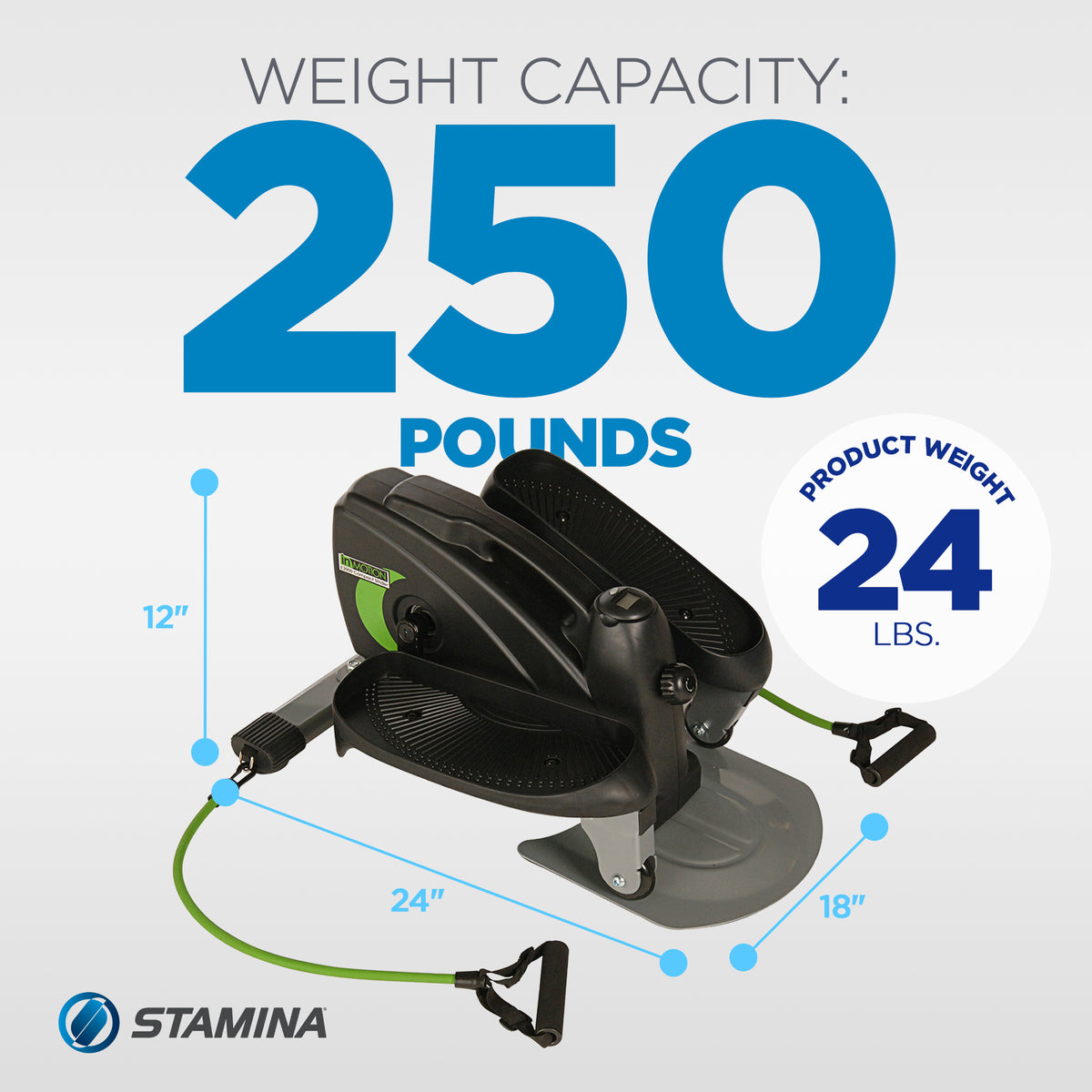 Stamina Inmotion Compact Full Body Workout Machine w/Resistance Cords (Open Box) - VMInnovations