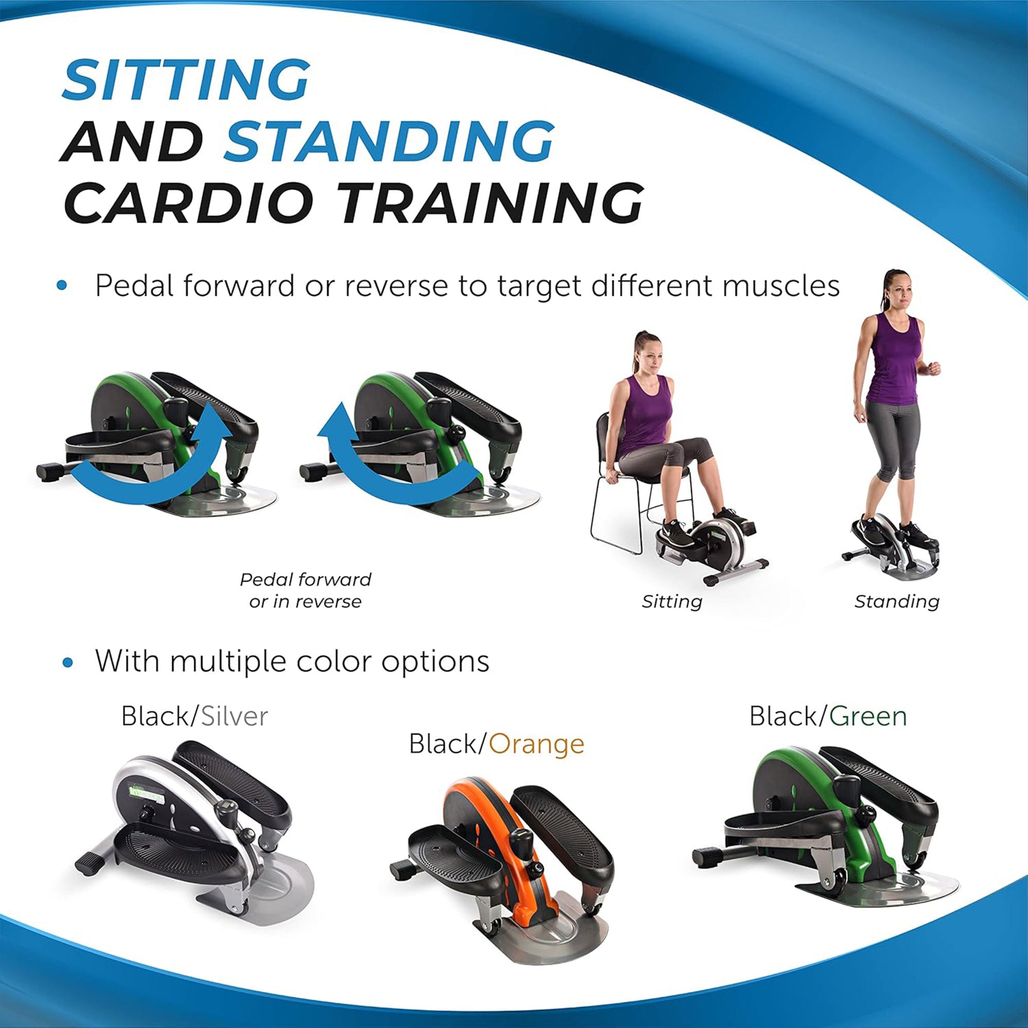 Stamina Inmotion E1000 Compact Lower Body Cardio Strider Machine, Green (Used) - VMInnovations