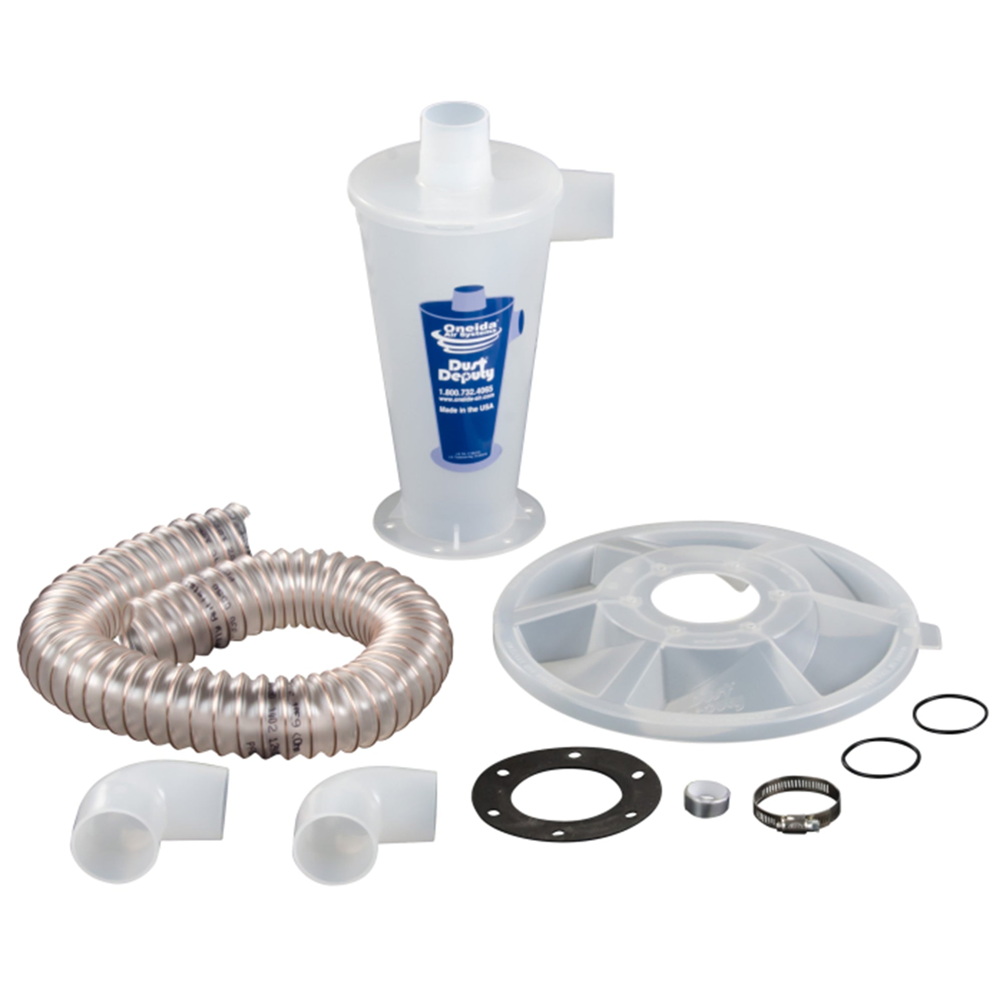 Oneida Air Systems Dust Deputy Cyclone Separator for Vacuum, Clear (For Parts) - VMInnovations