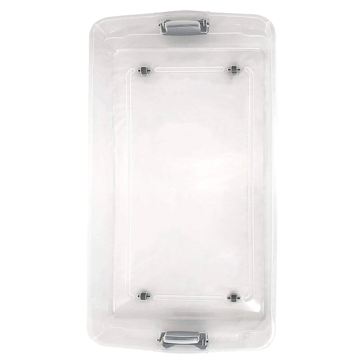 Homz 60 Quart Underbed Storage Container Bins with Latching Lid, (For Parts)