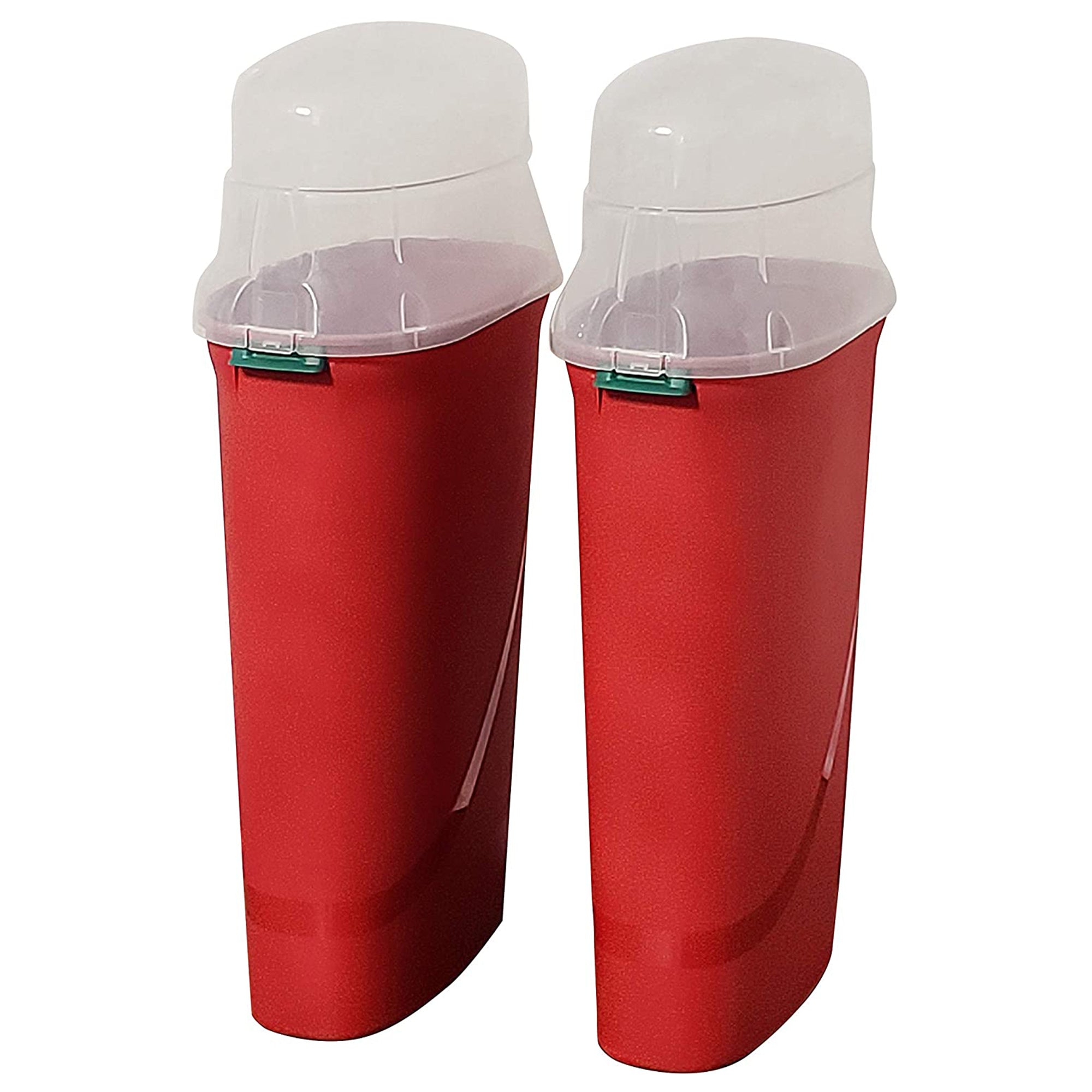 HOMZ 30-In Vertical Gift Wrap Storage Container Box, Red, Clear (2 Pack) (Used) - VMInnovations
