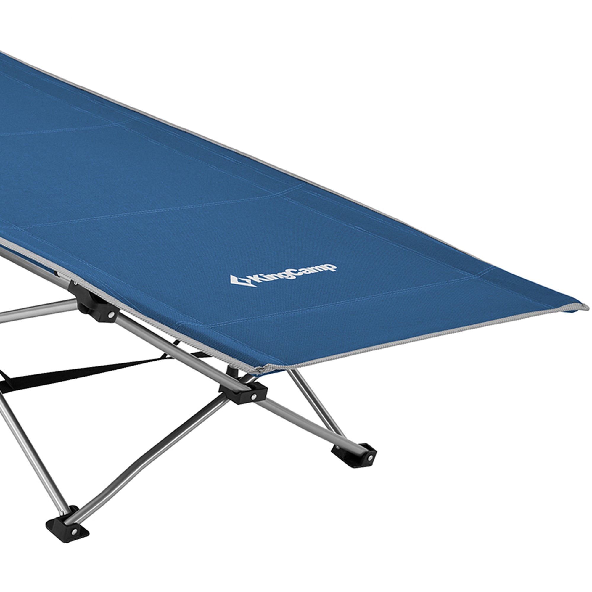 King Camp Portable Outdoor Camping Cot w/ Multi Layer Side Pocket (Open Box) - VMInnovations