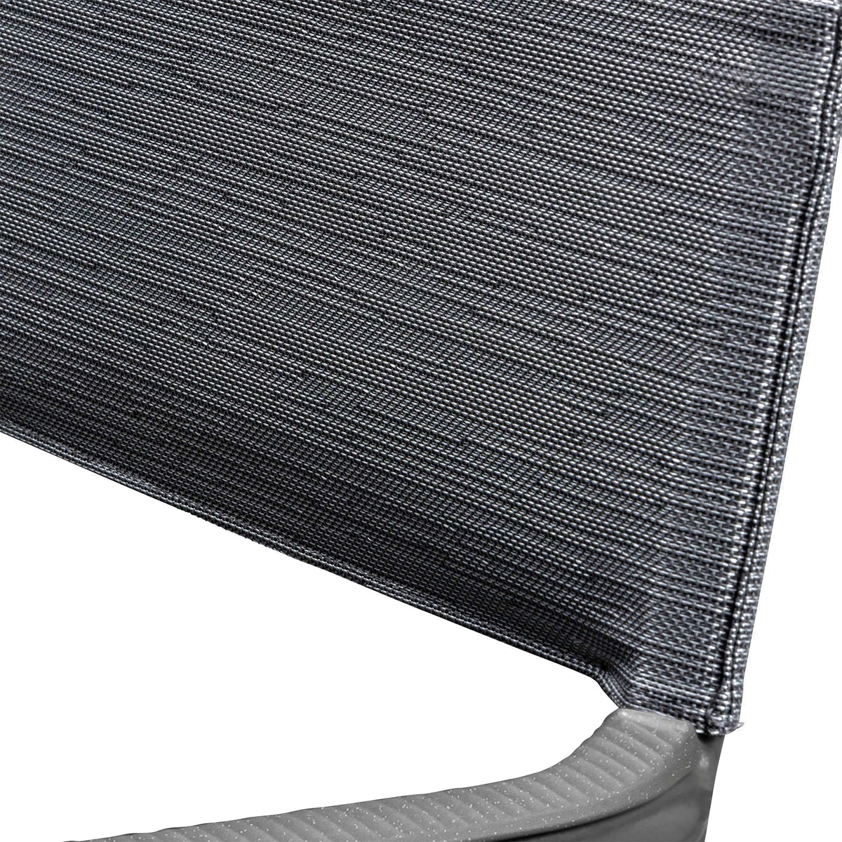 Lafuma Batyline Duo ORON Outdoor Dining Armchair, Titanium/Obsidian (Set of 2)