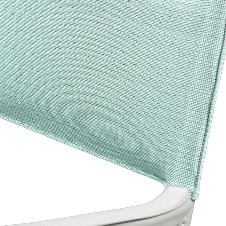 Lafuma Batyline Duo ORON Outdoor Dining Armchair, Sand/Mistral Blue (Set of 2) - VMInnovations