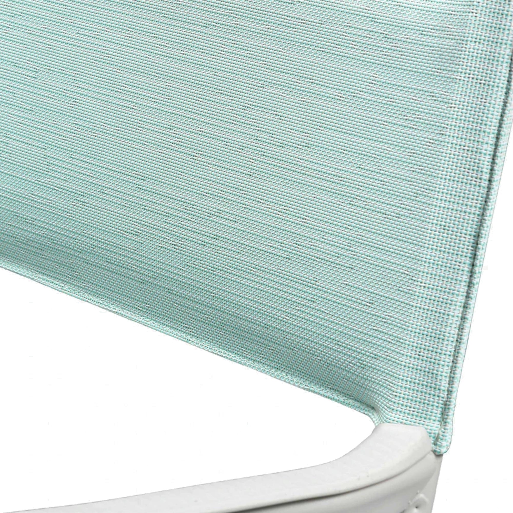 Lafuma Batyline Duo ORON Outdoor Dining Armchair, Sand/Mistral Blue (Set of 2) - VMInnovations